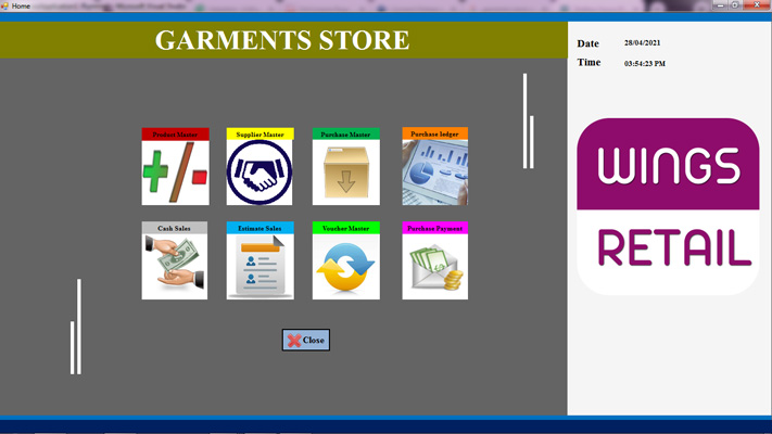 Garment Store Software